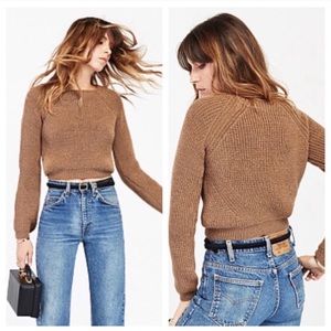 Reformation Andes Alpaca Cropped Sweater